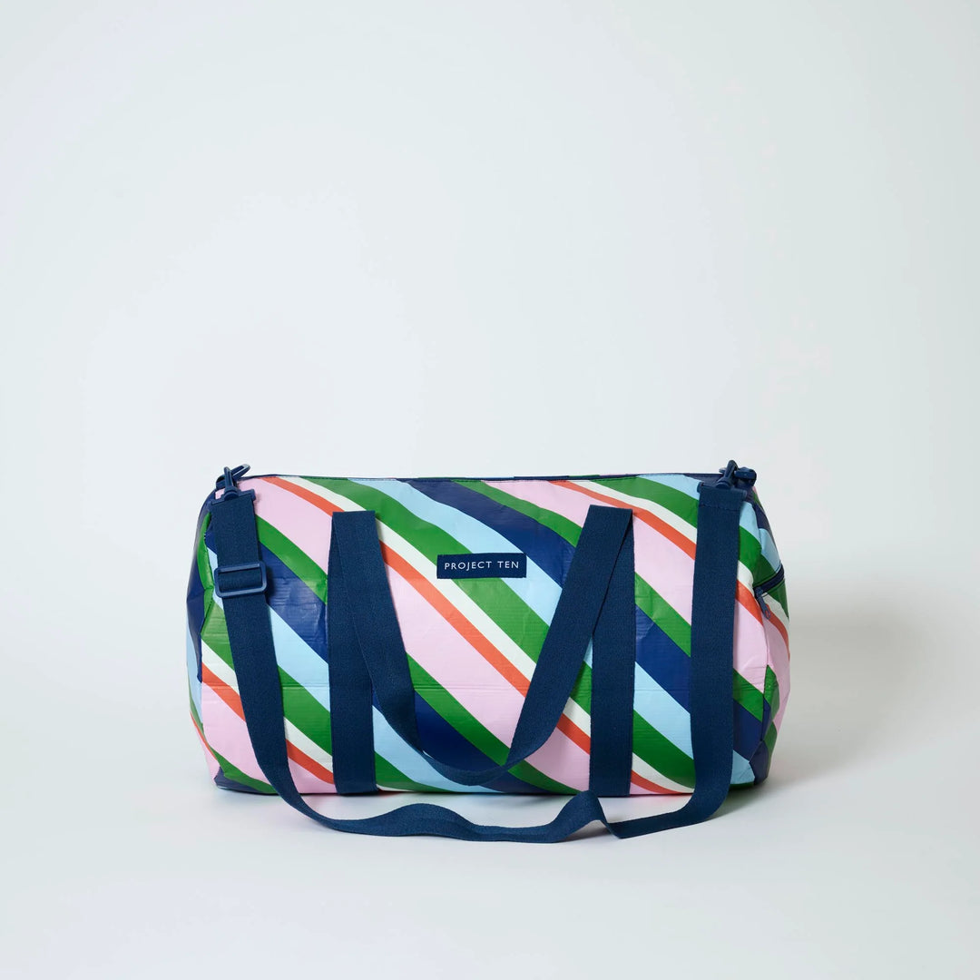 Project Ten Barrel Bag – Rugby Stripe