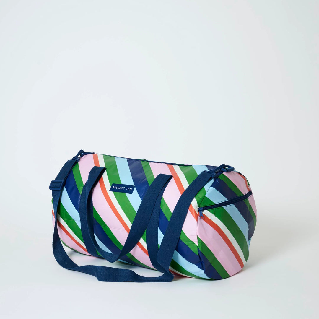 Project Ten Barrel Bag – Rugby Stripe