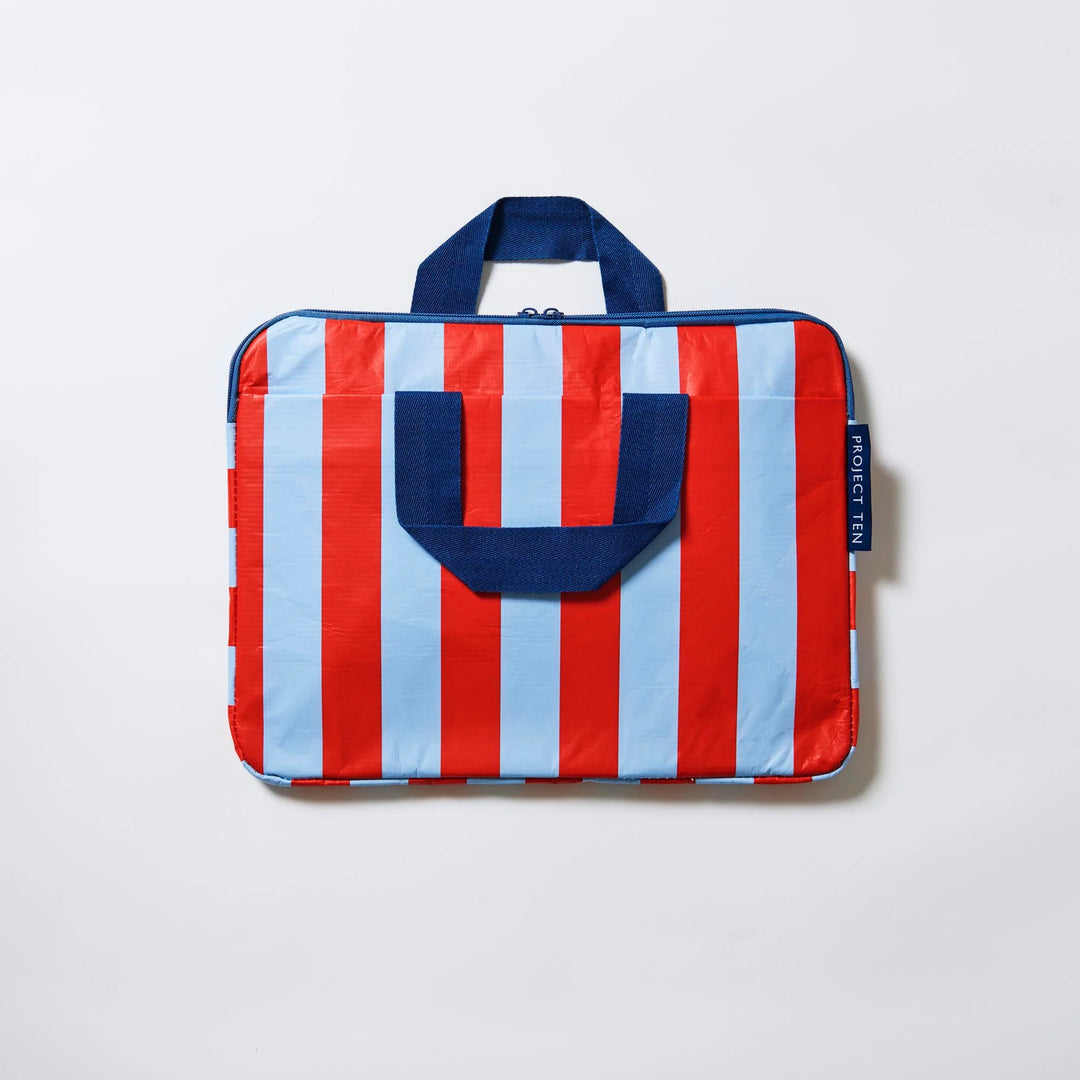 Project Ten Laptop Case – Red Blue Stripe