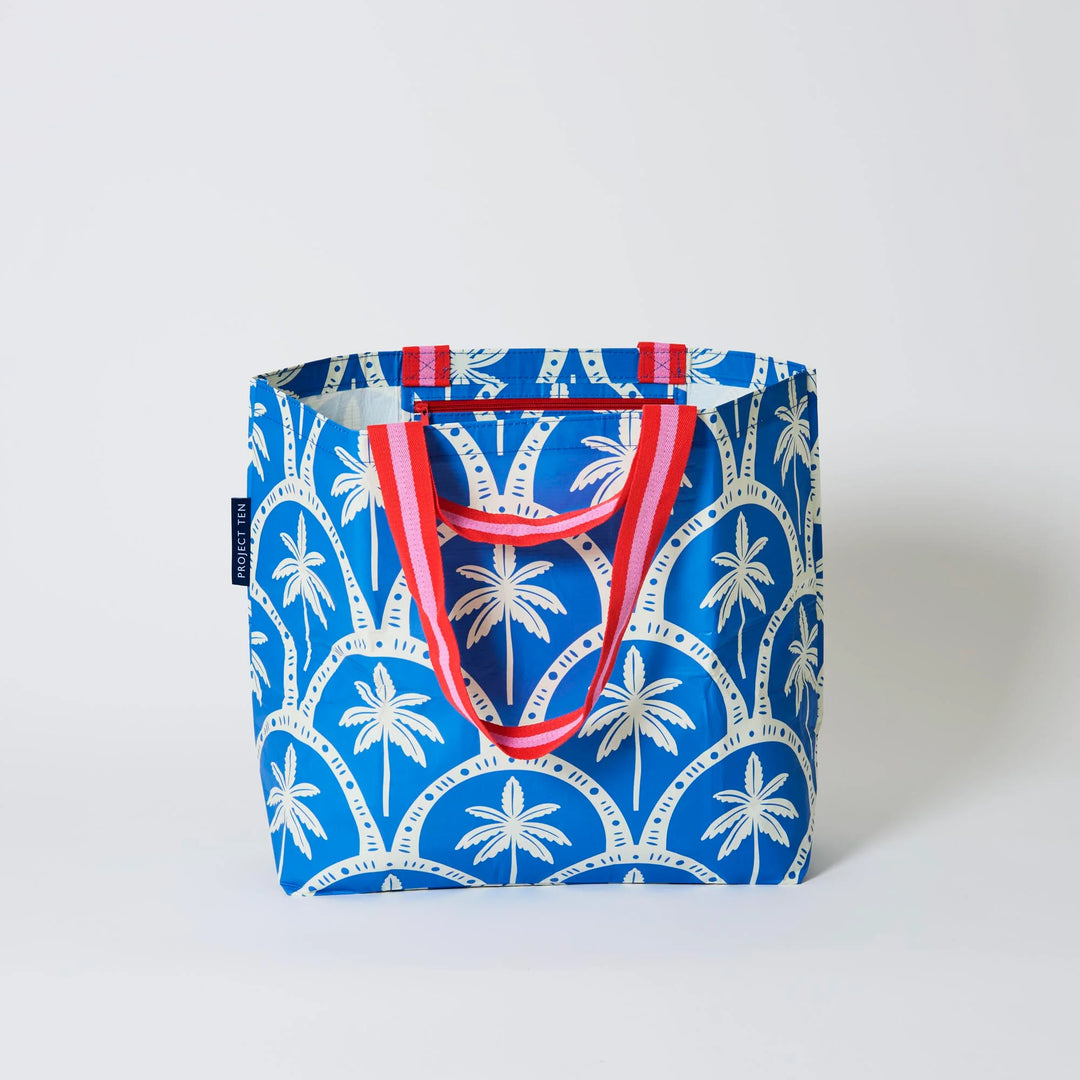 Project Ten Medium Tote - Blue Palm