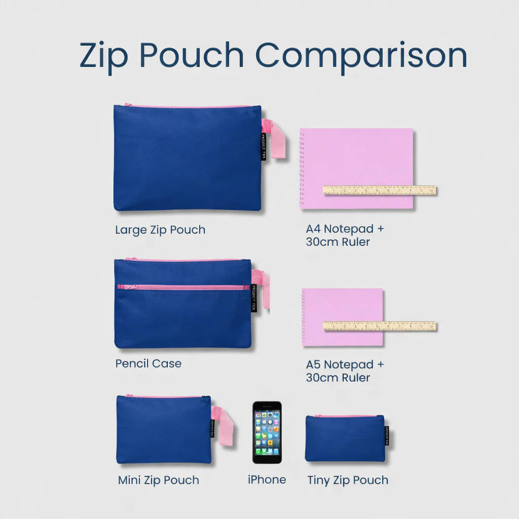 Project Ten Large Zip Pouch - Maze