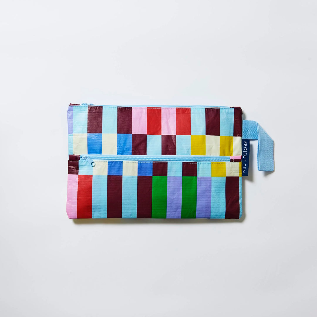Project Ten Pencil Case – Multi Stripe