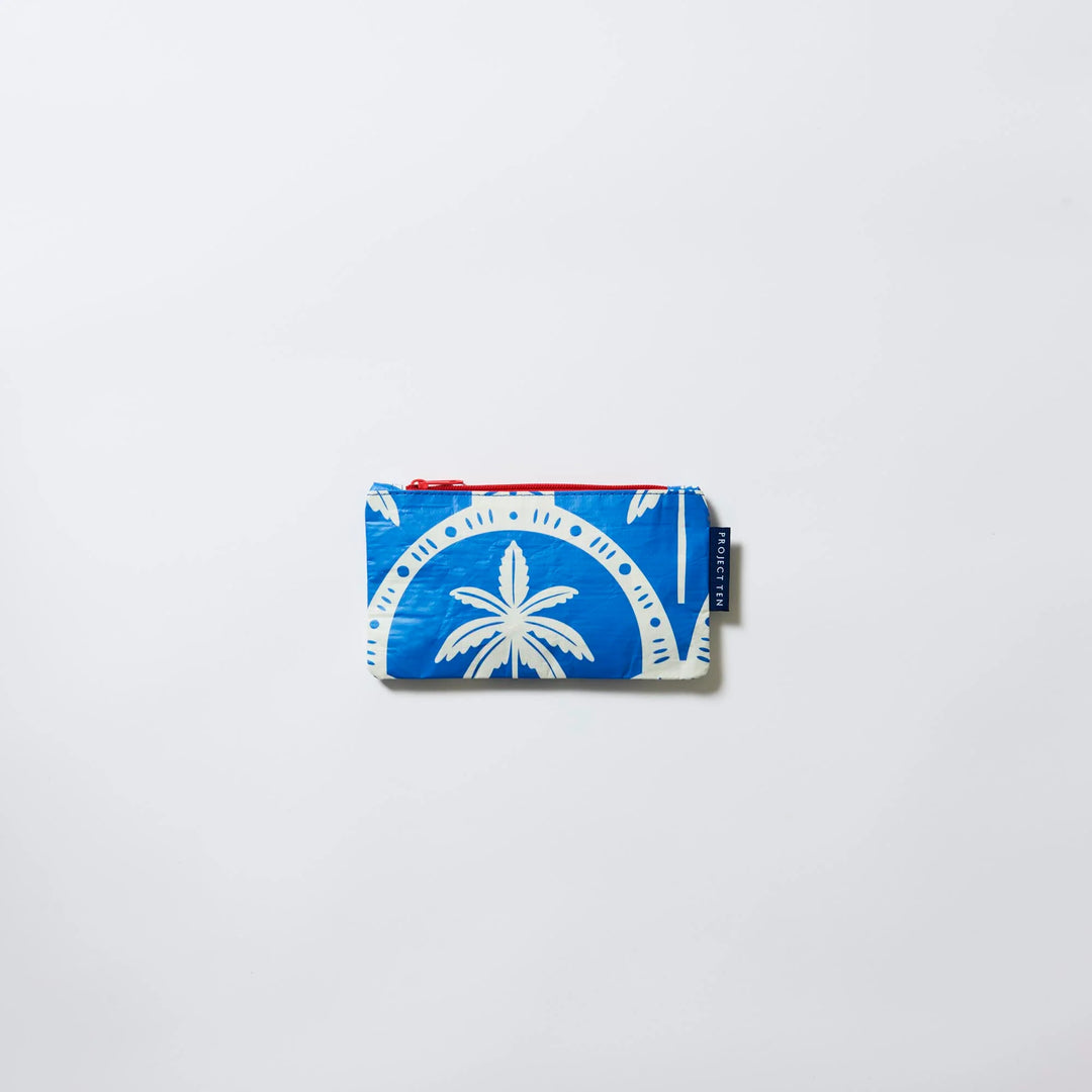 Project Ten Tiny Pouch - Blue Palm