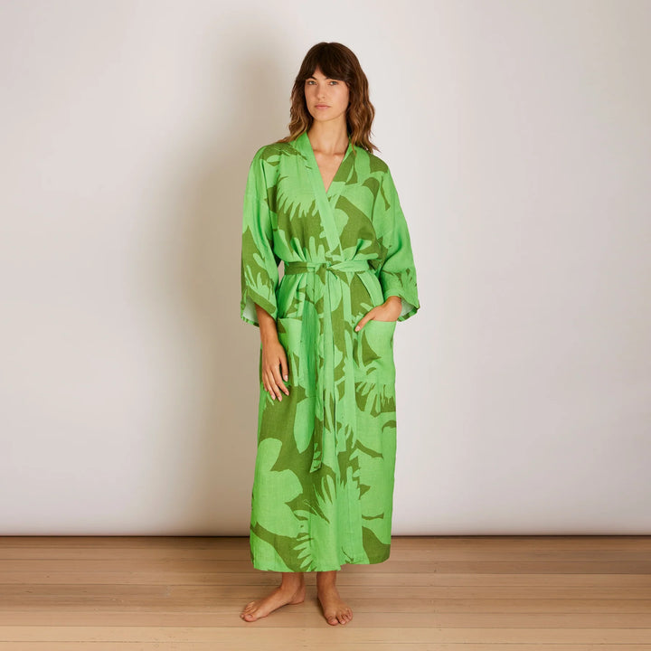 Bonnie & Neil Carmine Green Robe