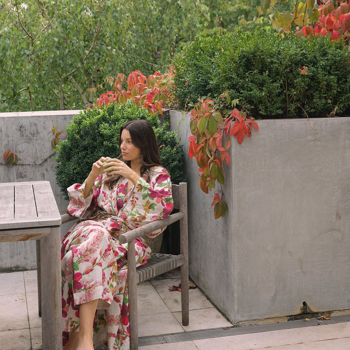 Bonnie & Neil Lupin Multi Linen Robe