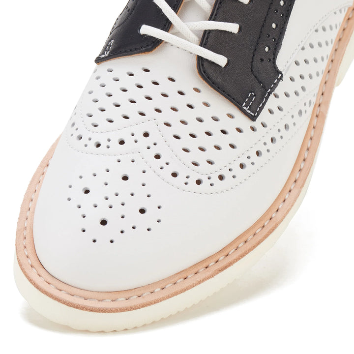 Rollie Brogue Rise Punch - White Mod *FINAL SALE*