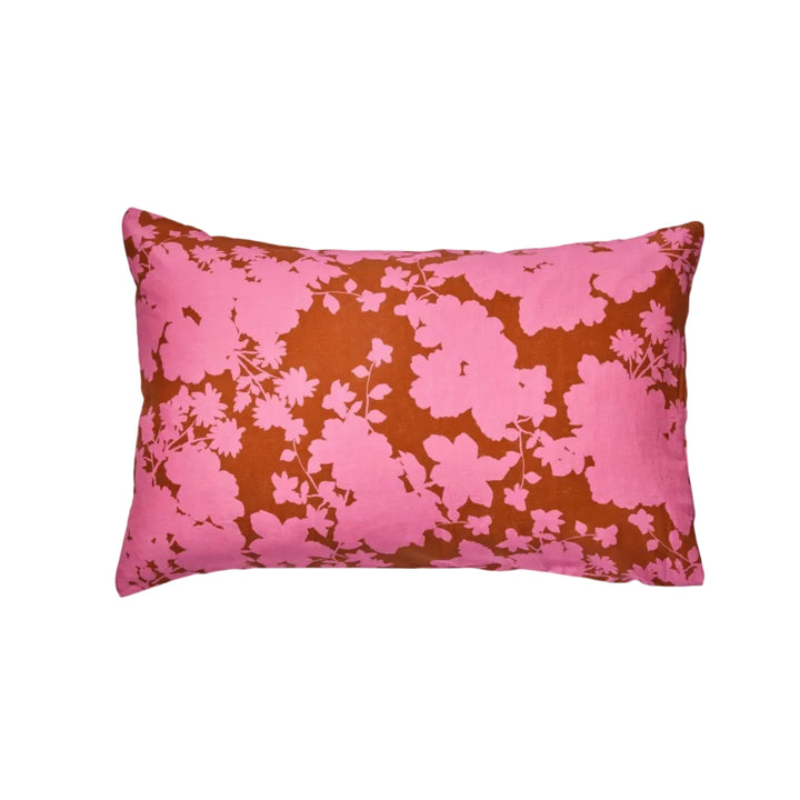 Bonnie & Neil Gardenia Cerise Linen Standard Pillowcases