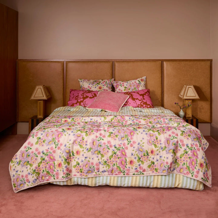 Bonnie & Neil Gardenia Cerise Linen Standard Pillowcases