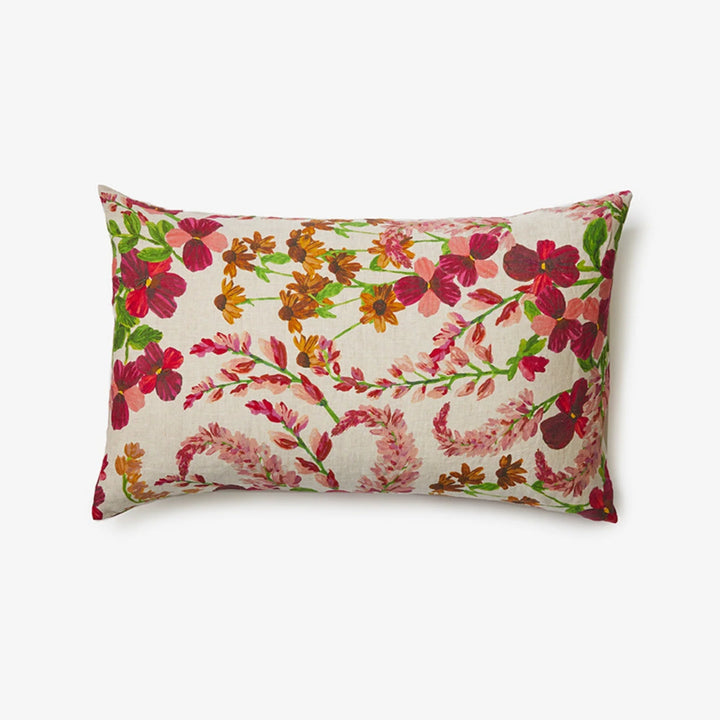 Bonnie & Neil Lupin Multi Linen Standard Pillowcases