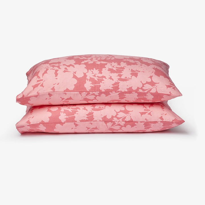 Bonnie & Neil Petal Pink Linen Standard Pillowcases