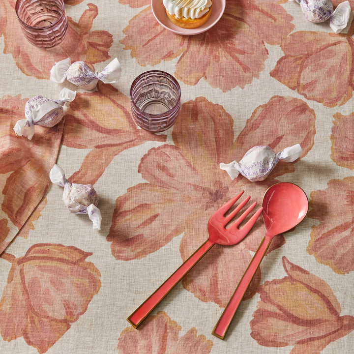 Bonnie & Neil Enamel Candy Pink Salad Servers