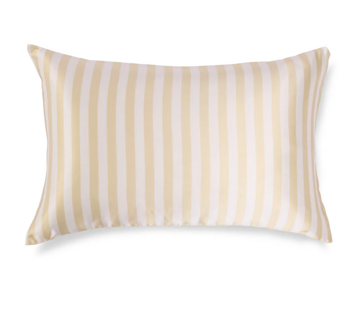 Hommey Silk Pillow Case - Biscotti Stripe