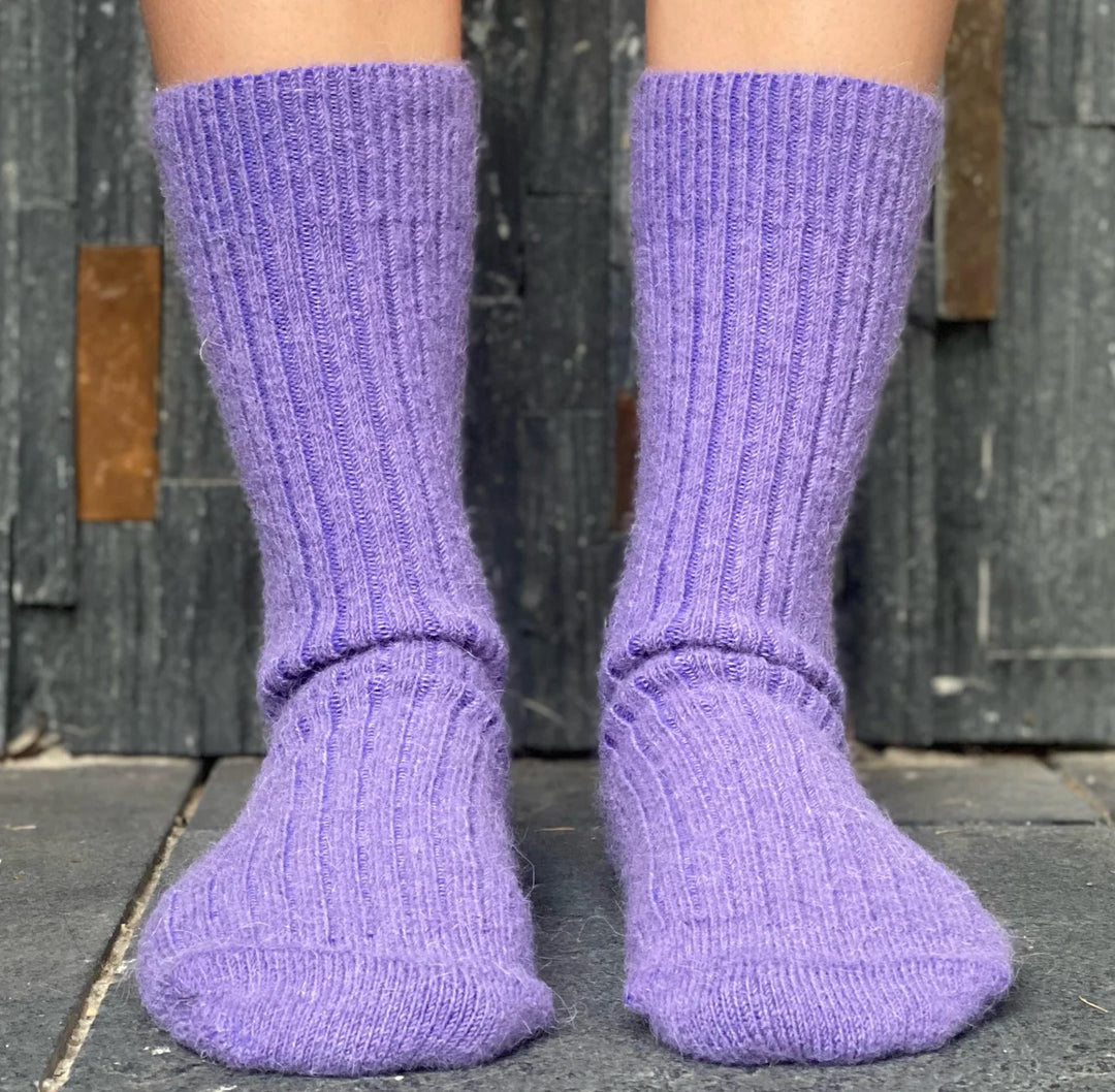 Humphrey Law Alpaca Health Socks - Violet