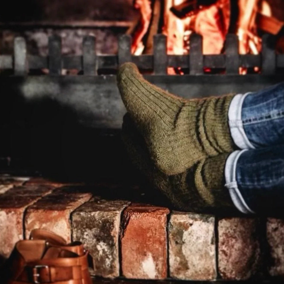 Humphrey Law Alpaca Health Socks - Sage