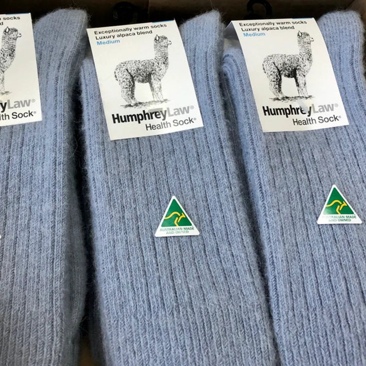 Humphrey Law Alpaca Health Socks - Silver Grey