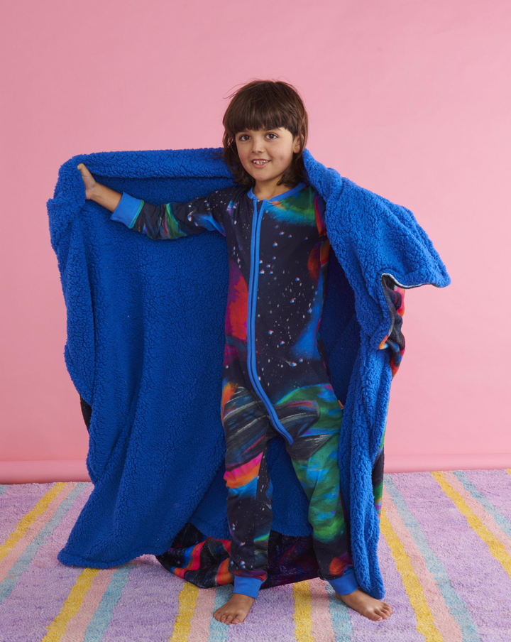 Kip & Co Rocket Man Kids Kuddle Blanket