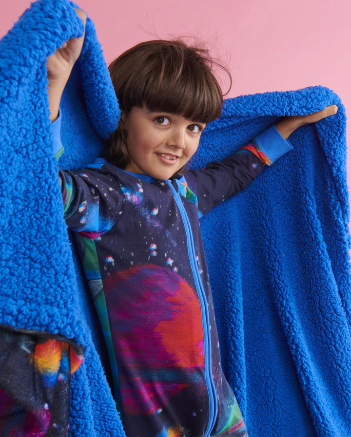 Kip & Co Rocket Man Kids Kuddle Blanket