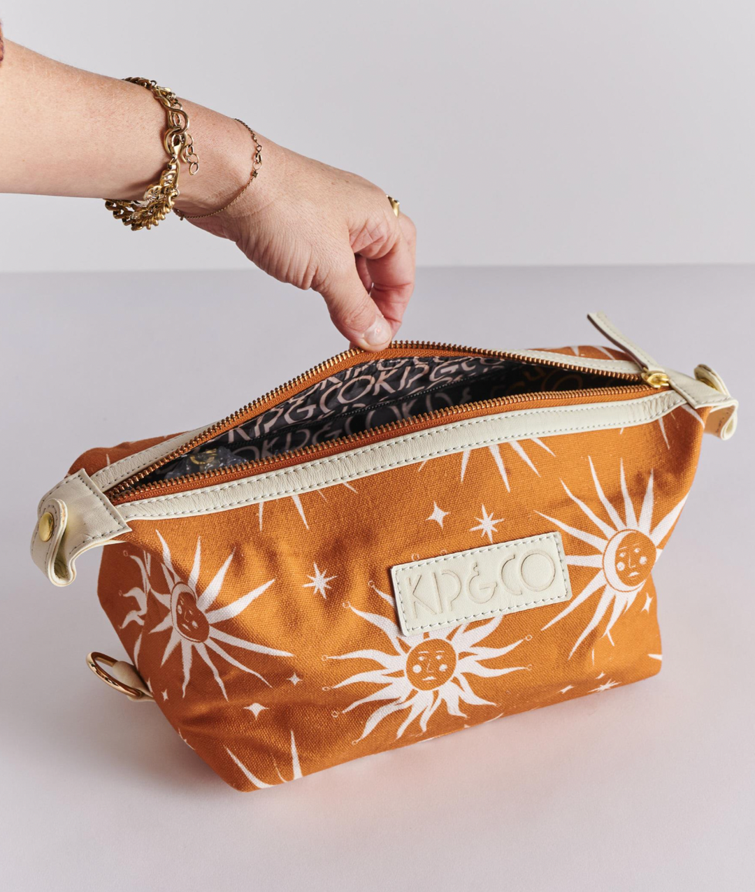 Kip & Co Ray Of Light Ochre Toiletry Bag