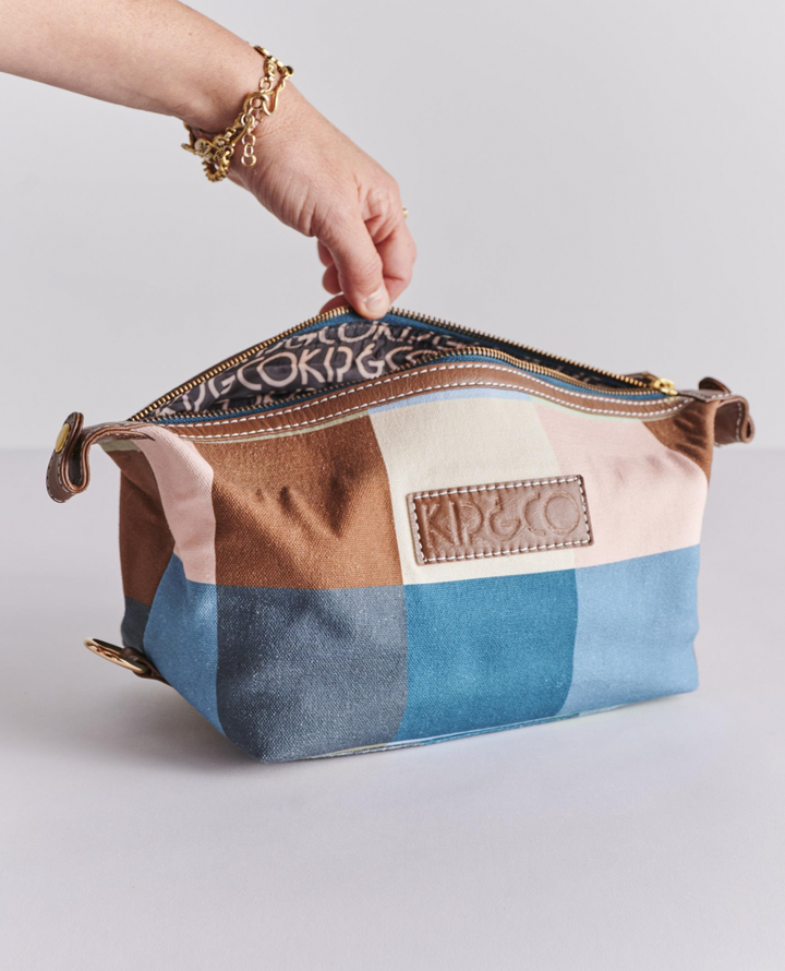 Kip & Co Woodlands Tartan Toiletry Bag