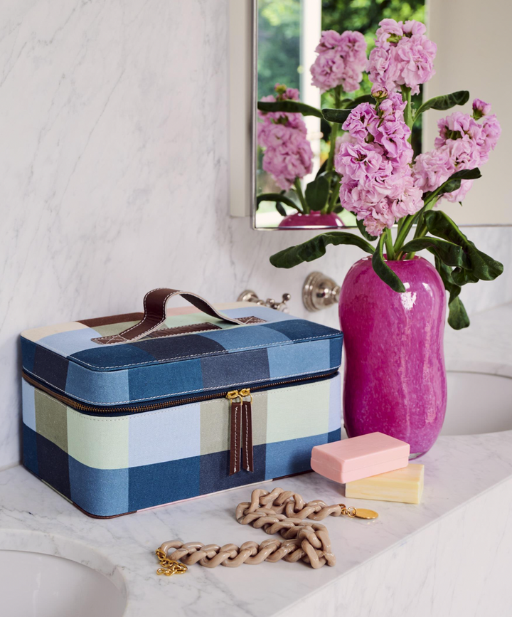 Kip & Co Woodlands Tartan Toiletry Case