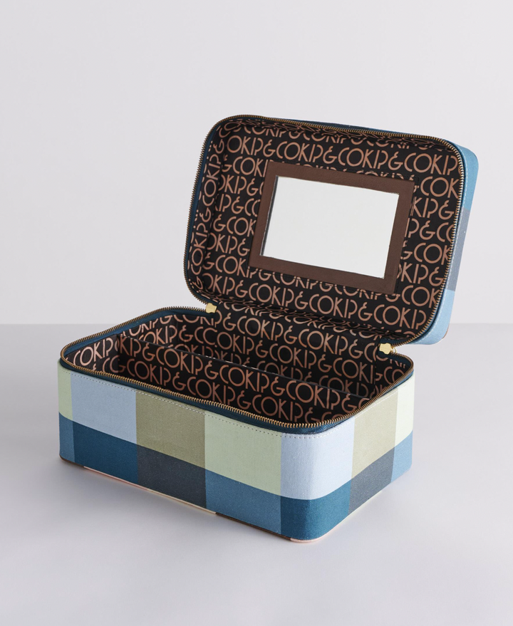 Kip & Co Woodlands Tartan Toiletry Case