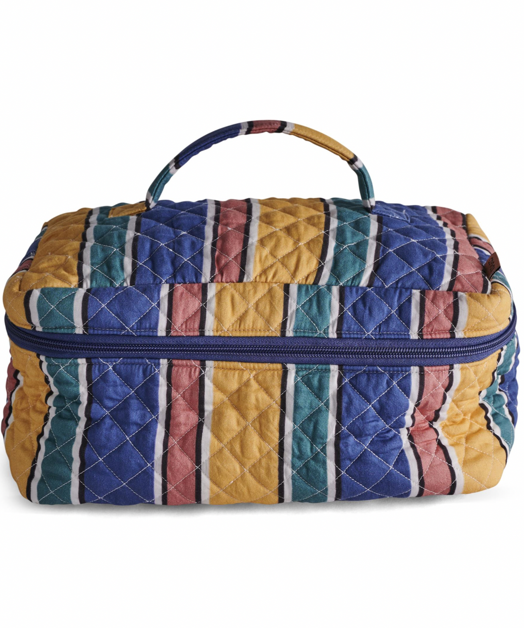 Kip & Co Pinto Stripe Quilted Cotton Toiletry Case - Toiletry Bags & Cases