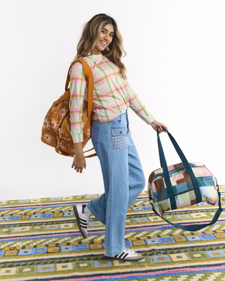 Kip & Co Woodlands Tartan Duffle Bag