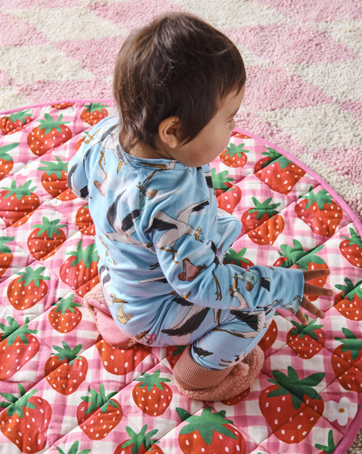 Kip & Co Strawberry Jam Quilted Baby Play Mat