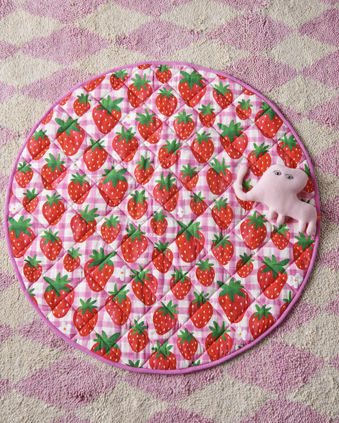 Kip & Co Strawberry Jam Quilted Baby Play Mat