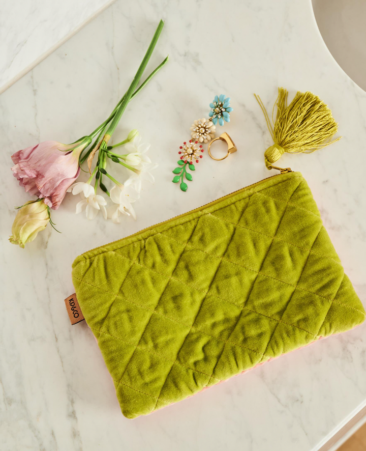 Kip & Co Tuscan Sunset Velvet Cosmetics Purse