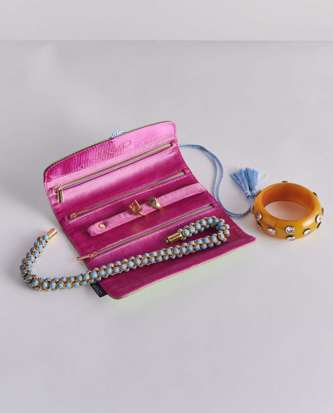Kip & Co Kaleidoscope Velvet Jewellery Roll