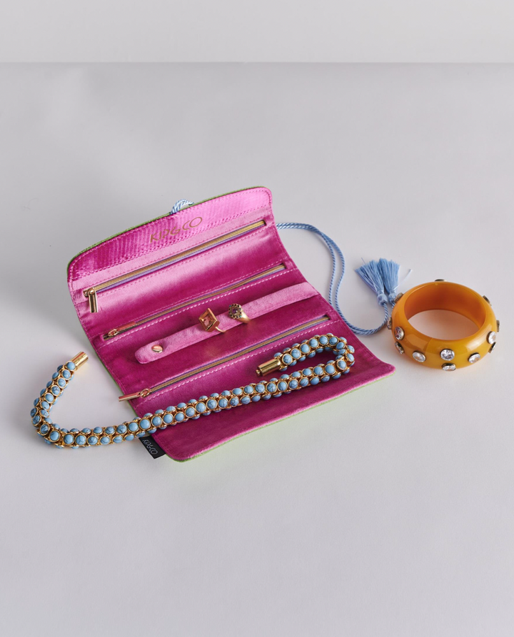 Kip & Co Kaleidoscope Velvet Jewellery Roll