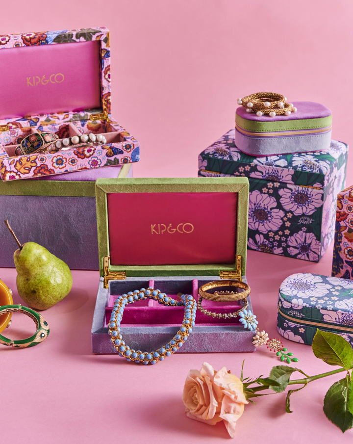 Kip & Co Kaleidoscope Velvet Jewellery Box Small