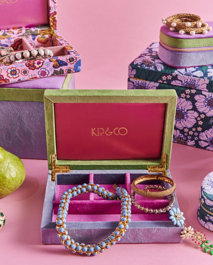 Kip & Co Kaleidoscope Velvet Jewellery Box Small