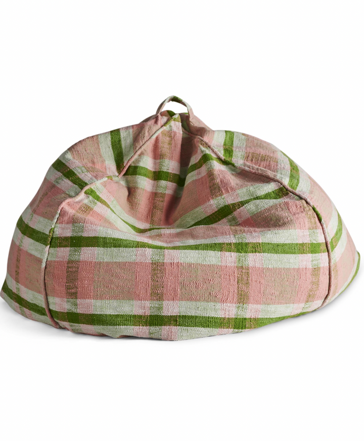 Kip & Co Pistachio Tartan Woven Beanbag