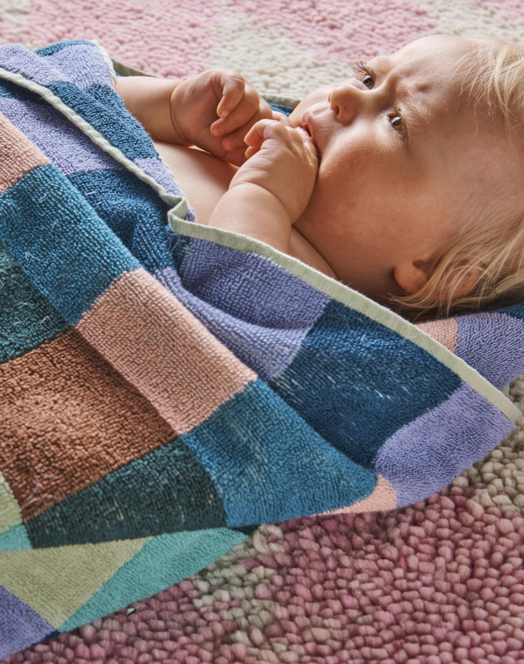 Kip & Co Woodlands Tartan Terry Baby Towel