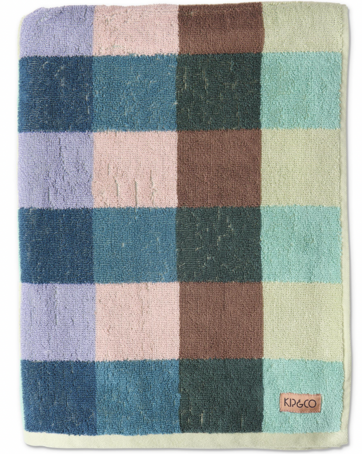 Kip & Co Woodlands Tartan Terry Bath Sheet / Beach Towel