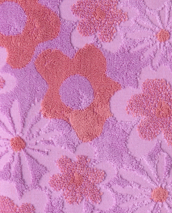 Kip & Co Peach Fleur Terry Hand Towel