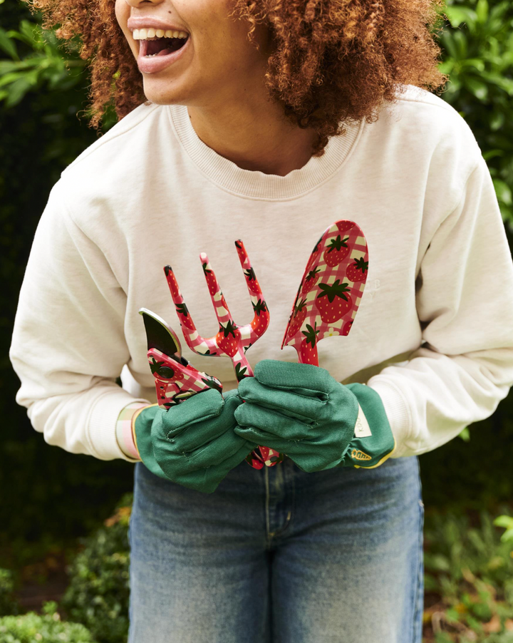 Kip & Co Strawberry Jam Garden Tools and Gloves Set