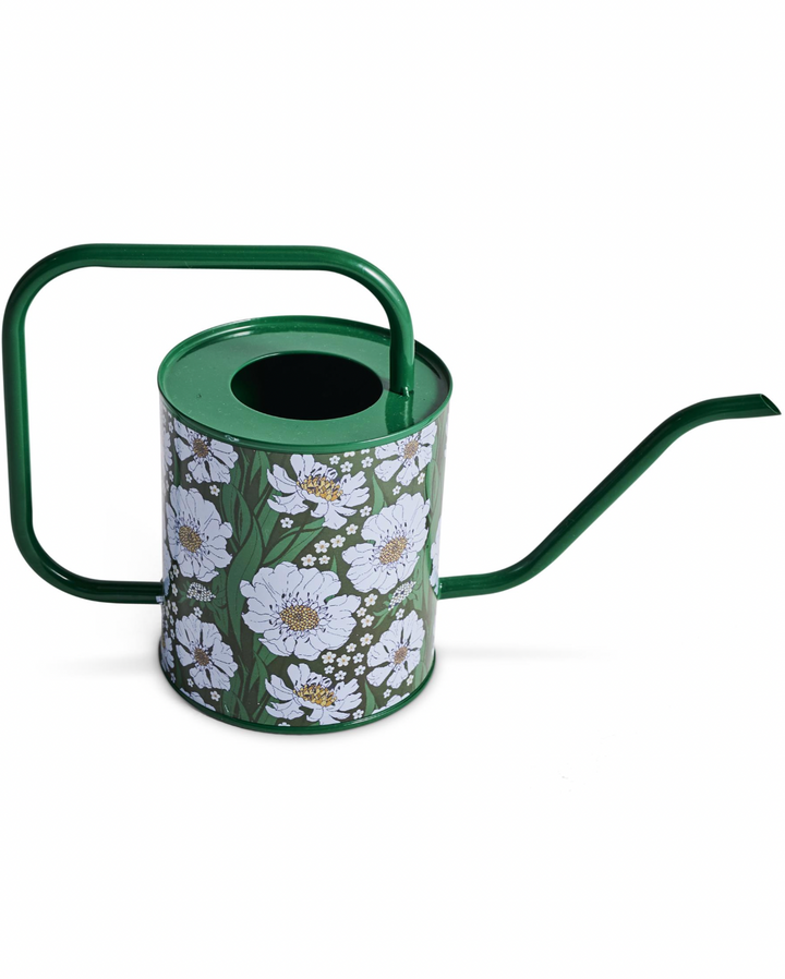 Kip & Co Tumbling Flowers Green Watering Can