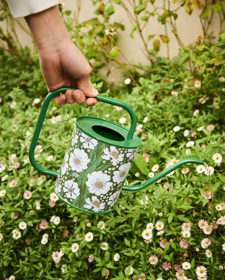 Kip & Co Tumbling Flowers Green Watering Can