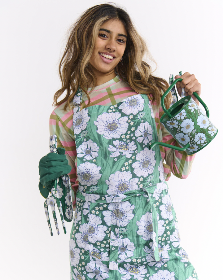 Kip & Co Tumbling Flowers Green Watering Can