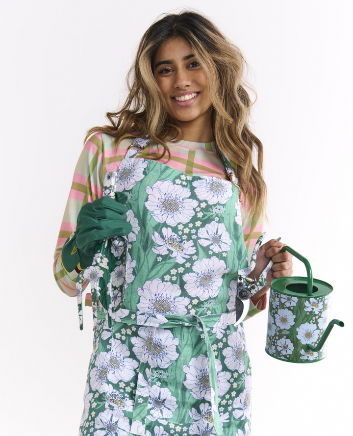 Kip & Co Tumbling Flowers Green Watering Can