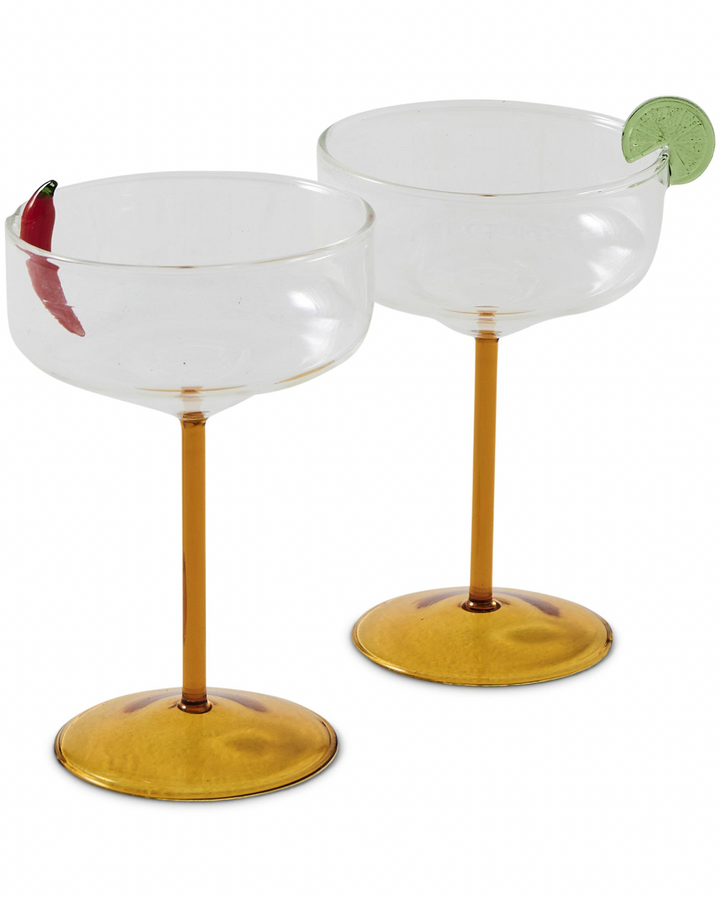 Kip & Co Amigo Margarita Glass Set - Glassware