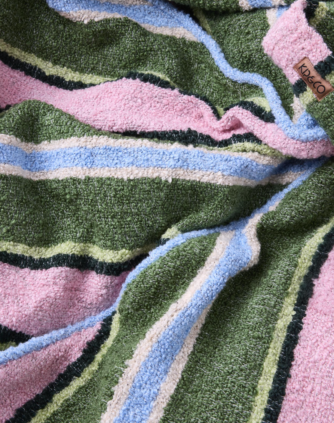 Kip & Co Cactus Stripe Boucle Beanbag