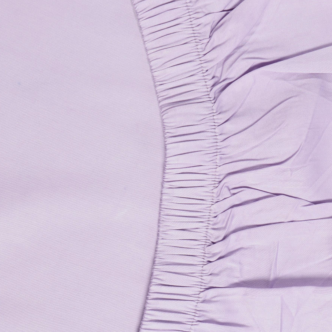 Kip & Co Glow In Lavender Bamboo Cotton Fitted Sheet