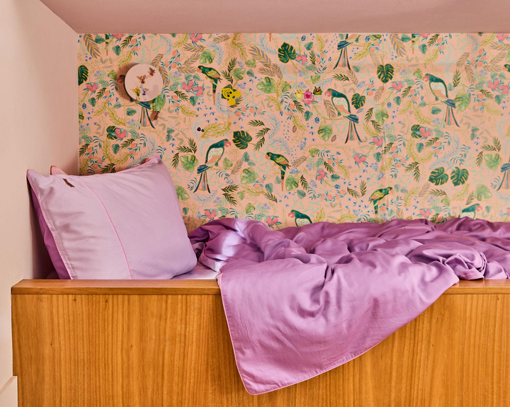 Kip & Co Glow In Lilac Bamboo Cotton Pillowcases