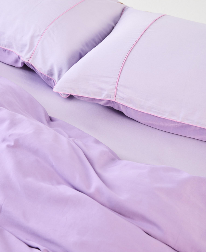 Kip & Co Glow In Lilac Bamboo Cotton Pillowcases