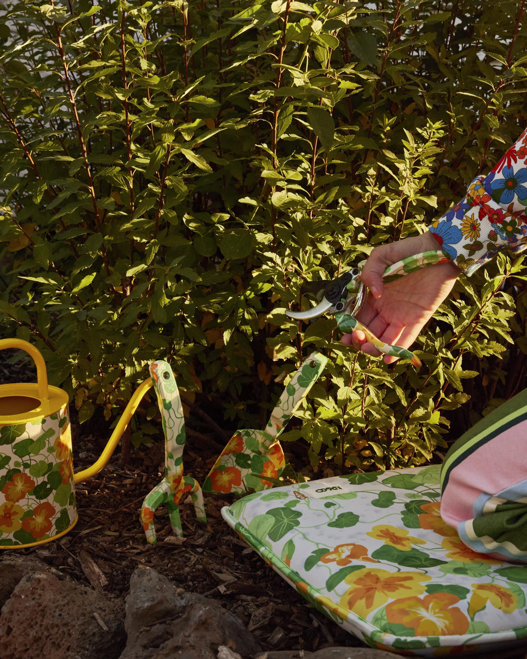 Kip & Co Nasturtium Garden Kneeling Mat