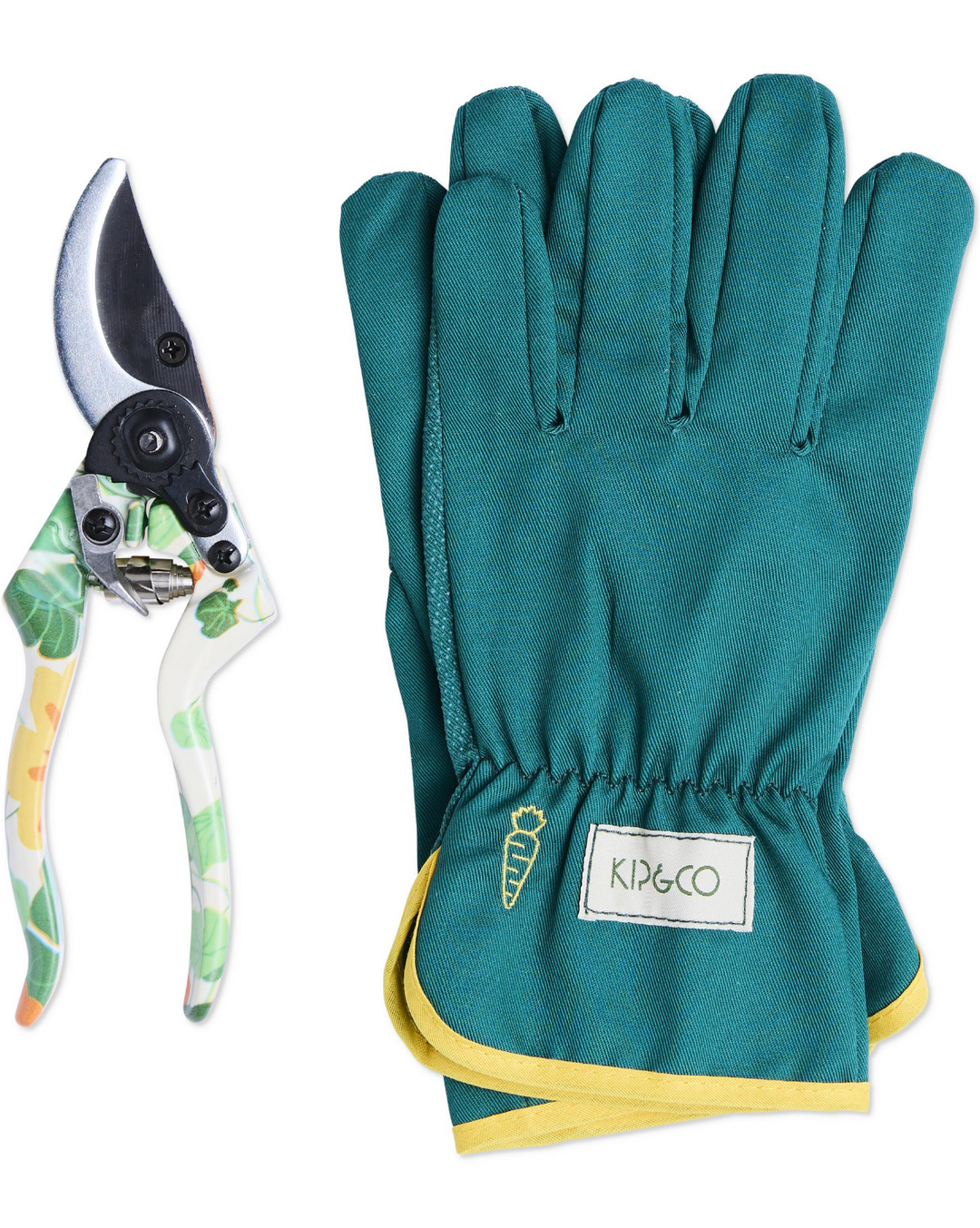 Kip & Co Nasturtium Garden Secateurs and Gloves Set